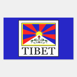 Tibet Rectangular Sticker