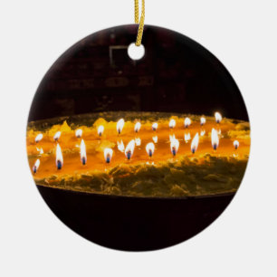 Tibet - Ritual butter lamp Ceramic Ornament