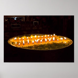 Tibet - Ritual butter lamp Poster