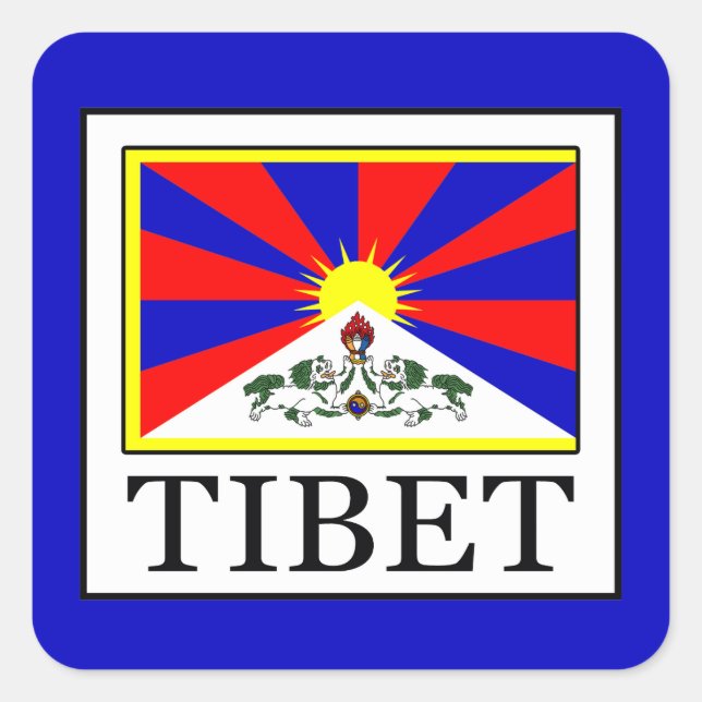 Tibet Square Sticker (Front)