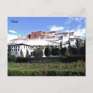 Tibet, The Potala Palace in Lhasa, China. Postcard