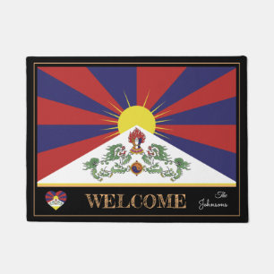 Tibet & Tibetan Flag house mats/sports Welcome Doormat