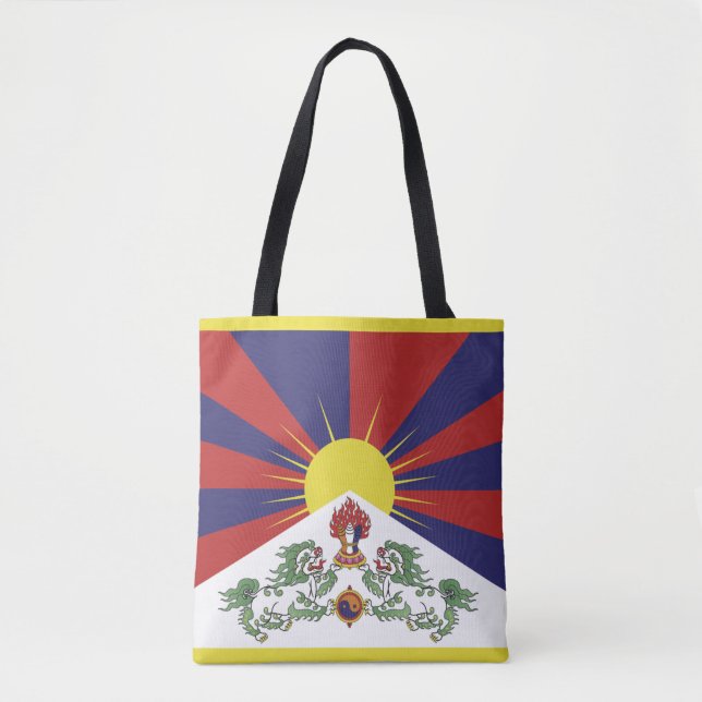 Tibet & Tibetan Flag travel fashion / Himalayas Tote Bag (Front)