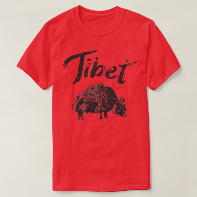 Tibet Yak Tibetan T-Shirt (Design Front)