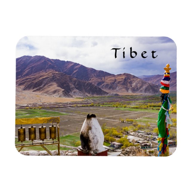 Tibet - Yumbulakhang Palace Magnet (Horizontal)