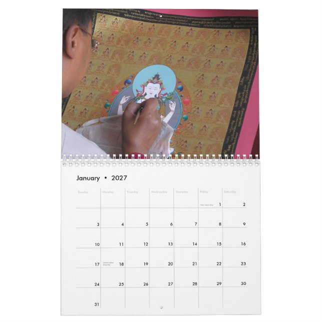 Tibetan Art Calendar 2013 (Jan 2027)