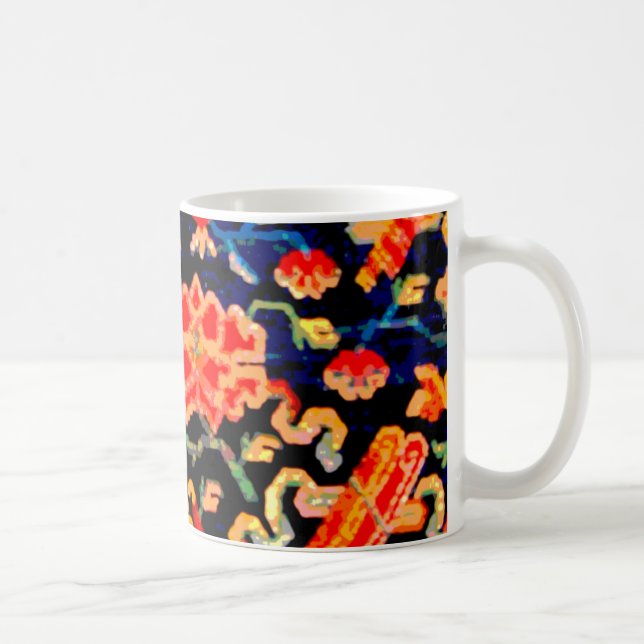 Tibetan Auspicious Symbols Coffee Mug (Right)