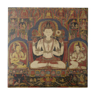 Tibetan Bodhisattva Tile