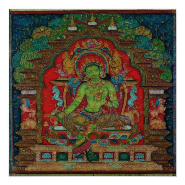 Tibetan Buddhism Green Tara Poster (Front)
