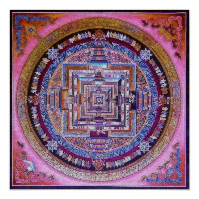 Tibetan Buddhism Kalachakra Sera - Mandala  Poster (Front)