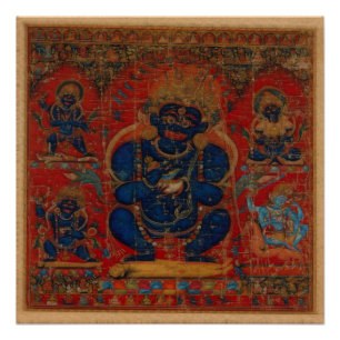 Tibetan Buddhism Mahakala  Poster