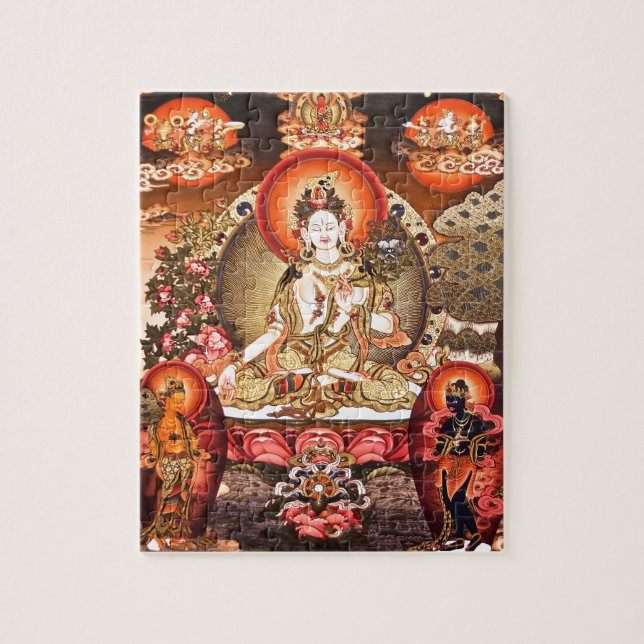 Tibetan Buddhist Art Jigsaw Puzzle (Vertical)