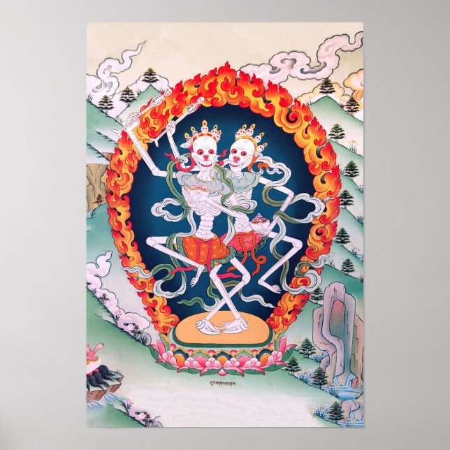 Tibetan Buddhist Art Poster (Front)