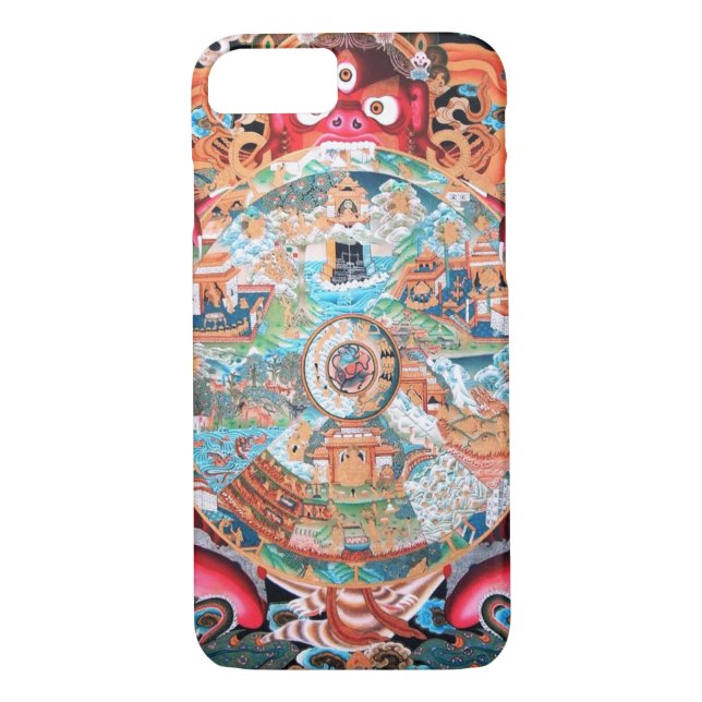 Tibetan Buddhist Art (Wheel of Life) Case-Mate iPhone Case (Back)