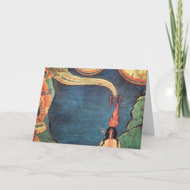 Tibetan Buddhist Depiction Of Tummo Card (Front)