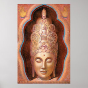 Tibetan Buddhist Goddess Tara Healing Vibes poster