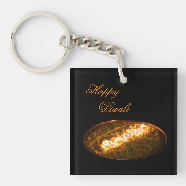 Tibetan Butter Lamp Key Ring (Front)