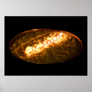 Tibetan Butter Lamp Poster
