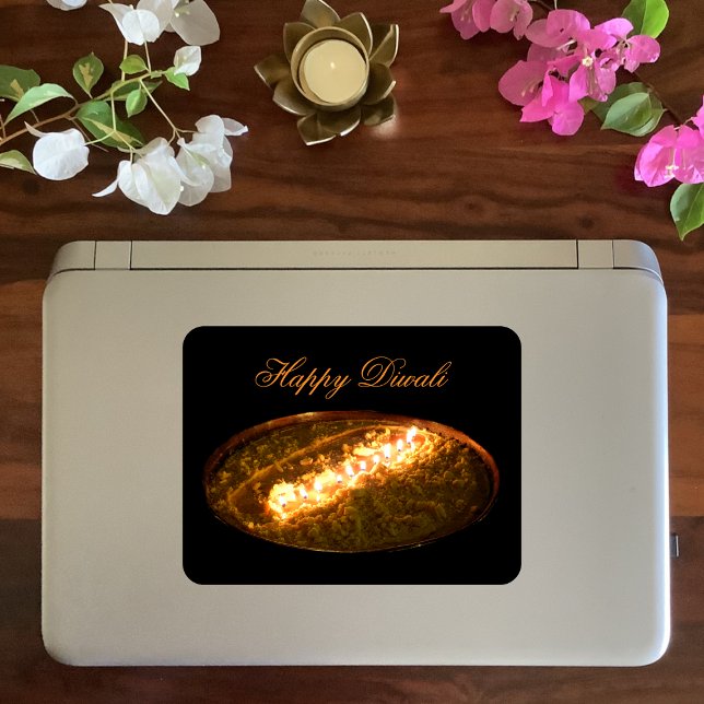 Tibetan Butter Lamp Square Sticker (Creator Uploaded)