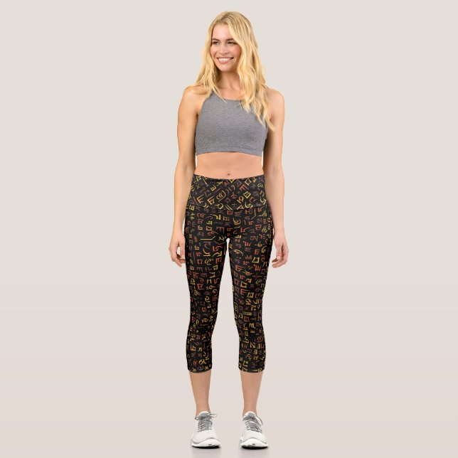 Tibetan Capri Leggings (Front)