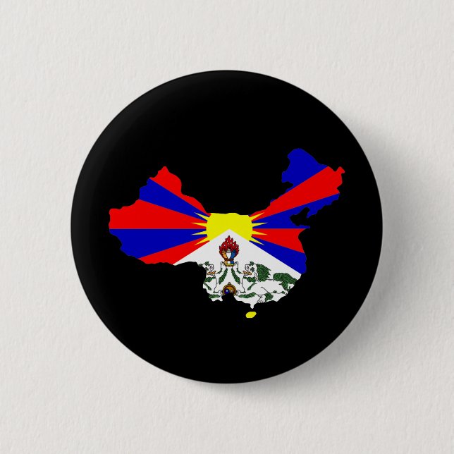 Tibetan China 6 Cm Round Badge (Front)