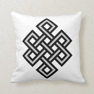 Tibetan eternity knot infinity endless symbol reli cushion