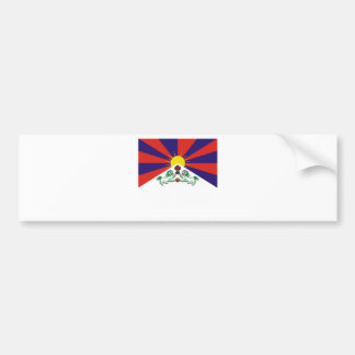 TIBETAN FLAG BUMPER STICKER