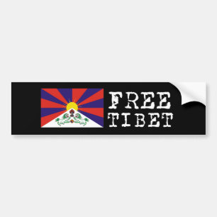 Tibetan Flag Bumpersticker Bumper Sticker