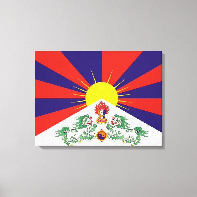 Tibetan Flag Canvas Print (Front)