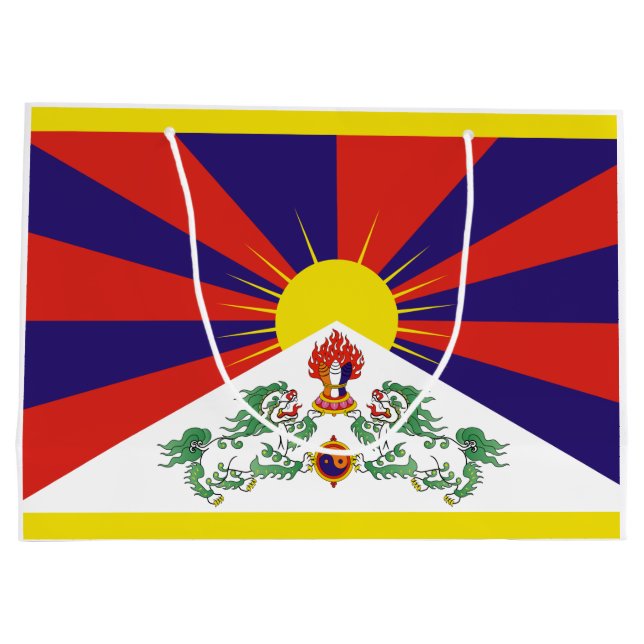 Tibetan Flag Large Gift Bag (Back)
