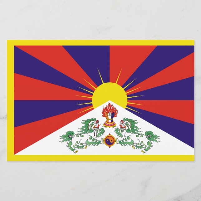 Tibetan Flag Stationery (Front)