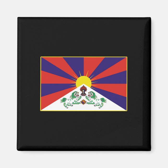 Tibetan Flag T-shirts and Gifts Magnet (Front)