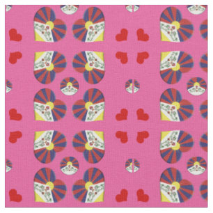 Tibetan Flag & Tibet Heart fashion Fabric