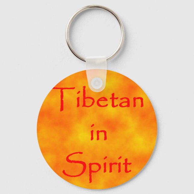 Tibetan in Spirit-keychain Key Ring (Front)