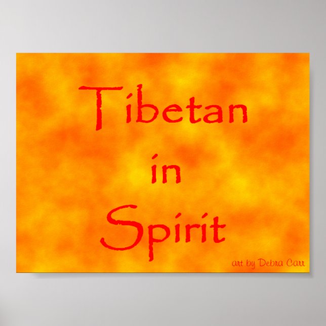 Tibetan in Spirit-Poster Poster (Front)