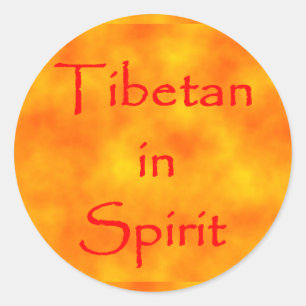 Tibetan in Spirit-sticker Classic Round Sticker