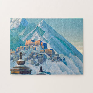 Tibetan Landscape in the Himalaya Mountain Peaks Jigsaw Puzzle