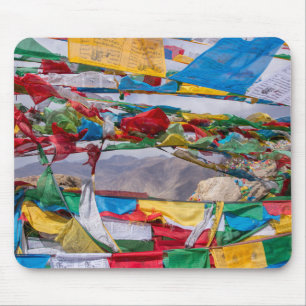 Tibetan landscape with prayer flags - Himalaya Mouse Pad