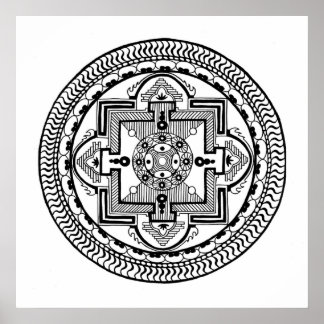 Tibetan Mandala Poster