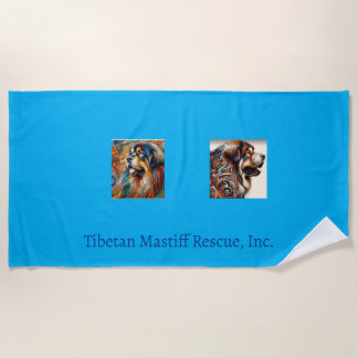 Tibetan Mastiff Beach Towel