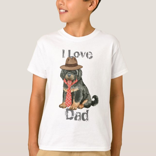 Tibetan Mastiff Dad T-Shirt (Front)