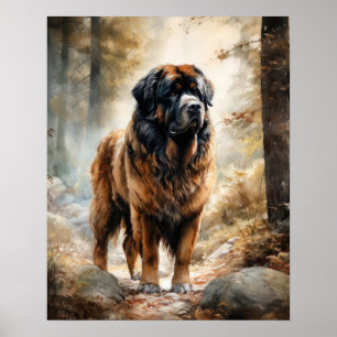Tibetan Mastiff Dog Art Print Poster