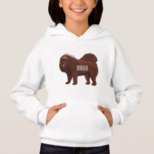 Tibetan Mastiff dog cartoon illustration