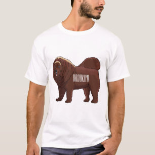 Tibetan Mastiff dog cartoon illustration T-Shirt