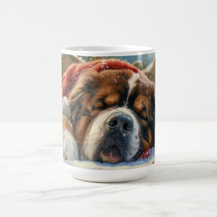 Tibetan Mastiff Dog Christmas Festive  Coffee Mug