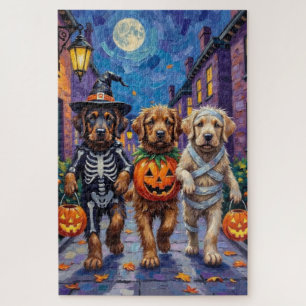 Tibetan Mastiff  Dogs In Halloween Costumes Jigsaw Puzzle