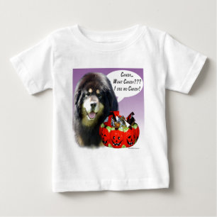 Tibetan Mastiff Halloween Candy Baby T-Shirt