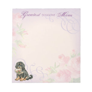 Tibetan Mastiff Heart Mum Notepad