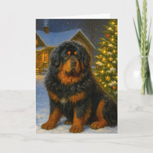 Tibetan Mastiff Holiday Card