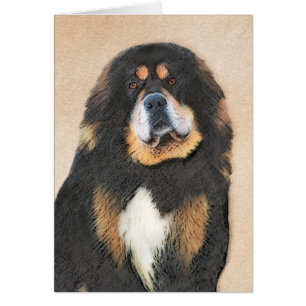 Tibetan Mastiff Painting - Cute Original Dog Art